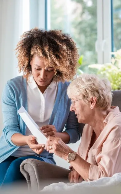 Carer assisting Patient